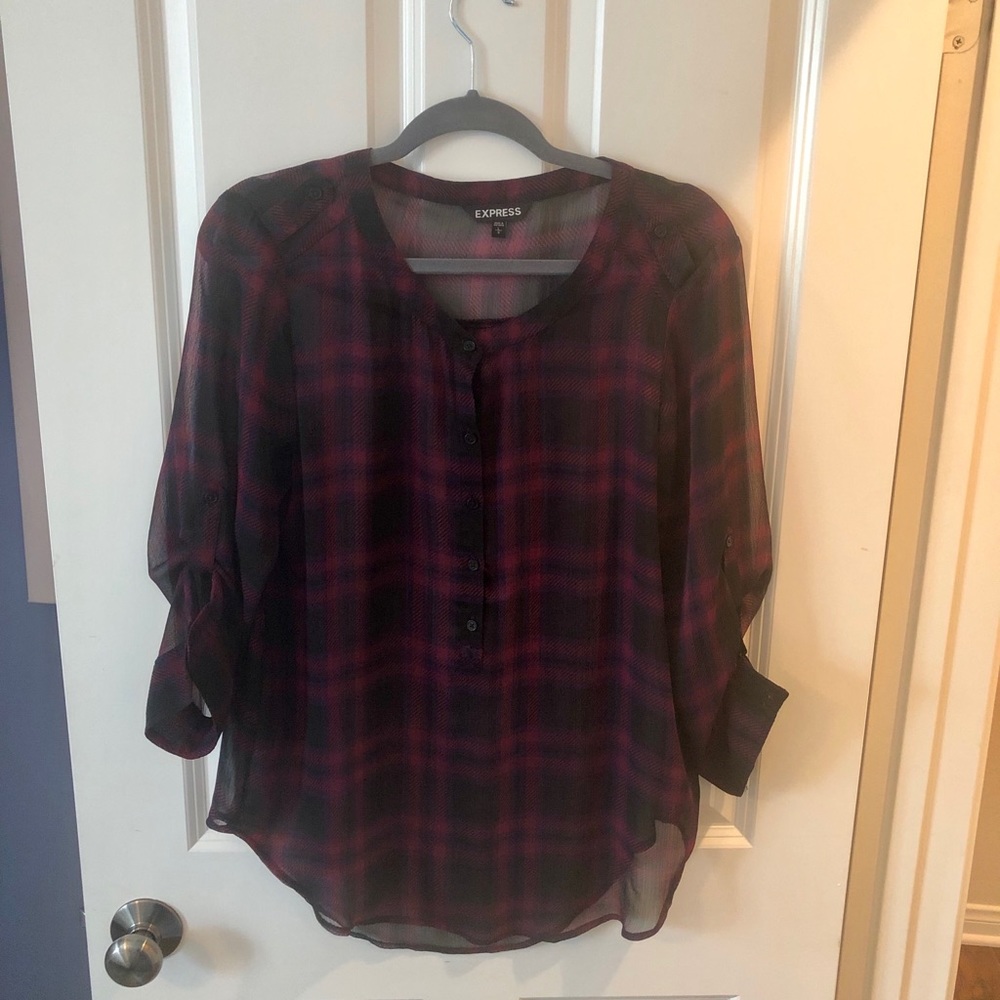 Express portofino pull over blouse